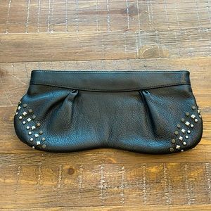 ABS Studded Clutch with Chain Shoulder Strap